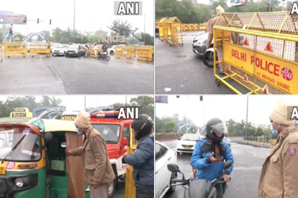 दिल्ली में लगा 55 घंटे का कर्फ्यू, सड़कें हुईं वीरान दिल्ली में लगा 55 घंटे का कर्फ्यू, सड़कें हुईं वीरान