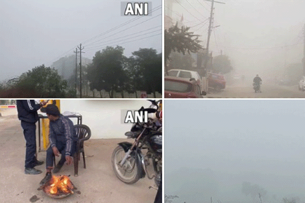 कोहरे का कर्फ्यू, ठंड से कंपकपी कोहरे का कर्फ्यू, ठंड से कंपकपी
