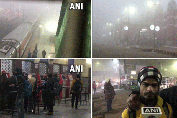 कोहरे का कर्फ्यू, ठंड से कंपकपी कोहरे का कर्फ्यू, ठंड से कंपकपी