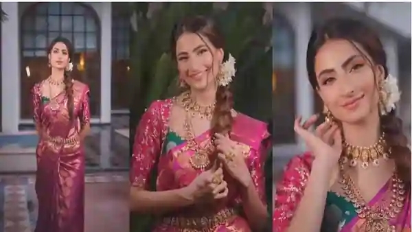 पलक ने गुलाबी साड़ी में दिया फोटोशूट पलक ने गुलाबी साड़ी में दिया फोटोशूट