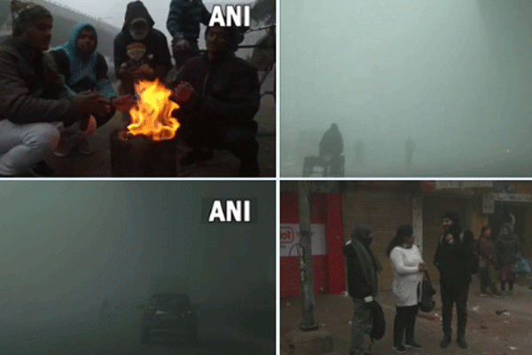कोहरे का कर्फ्यू, ठंड से कंपकपी