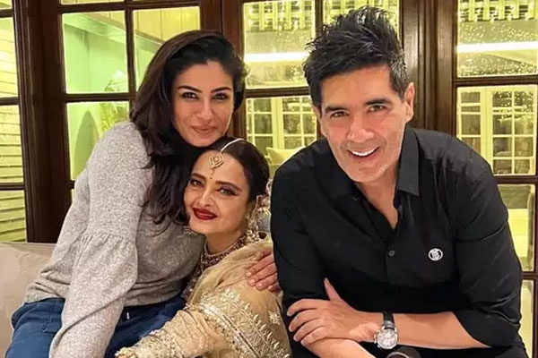 Manish Malhotra की हाउस पार्टी में पहुंची Rekha, Janhvi Kapoor और Parineeti Chopra