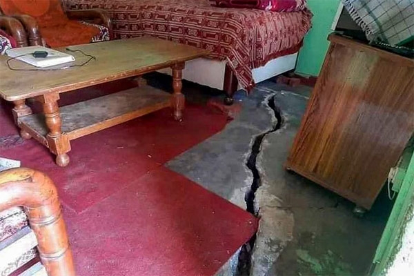 जोशीमठ में भूधंसाव जोशीमठ में भूधंसाव