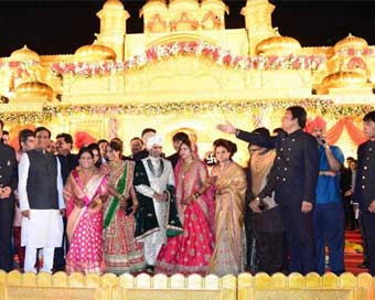 महाराष्ट्र BJP अध्यक्ष के बेटे की शाही शादी