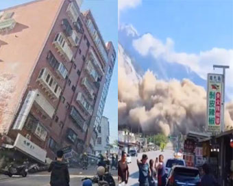 Earthquake in Taiwan: 25 साल में सबसे बड़ा भूकंप, कई इमारतें धाराशायी, बिजली-इंटरनेट बंद