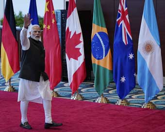 G20 Summit: मोदी ने भारत मंडपम में विश्व नेताओं का किया स्वागत