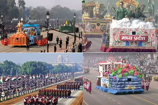 गणतंत्र दिवस परेड में कर्तव्य पथ पर 26 भव्य झांकियां
