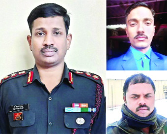 शहीद कर्नल संतोष बाबू, सिपाही ओझा और हवलदार पलानी